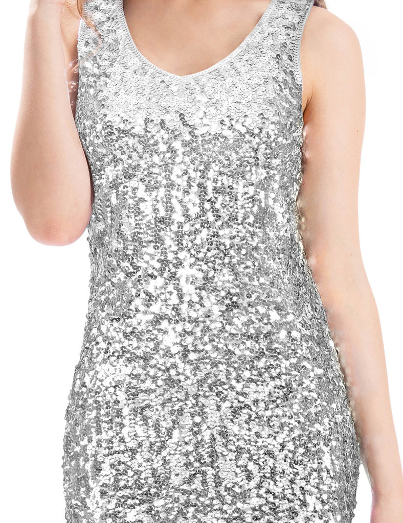 glitter-bodycon-sequin-dress-party-sleeveless-silver-grey-scale
