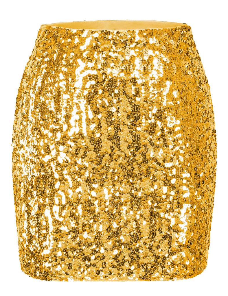 glitter-bodycon-sequin-skirt-party-night-out-gold