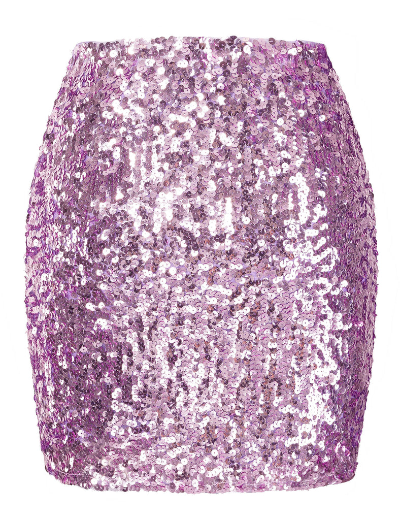 glitter-bodycon-sequin-skirt-party-night-out-lavender-back