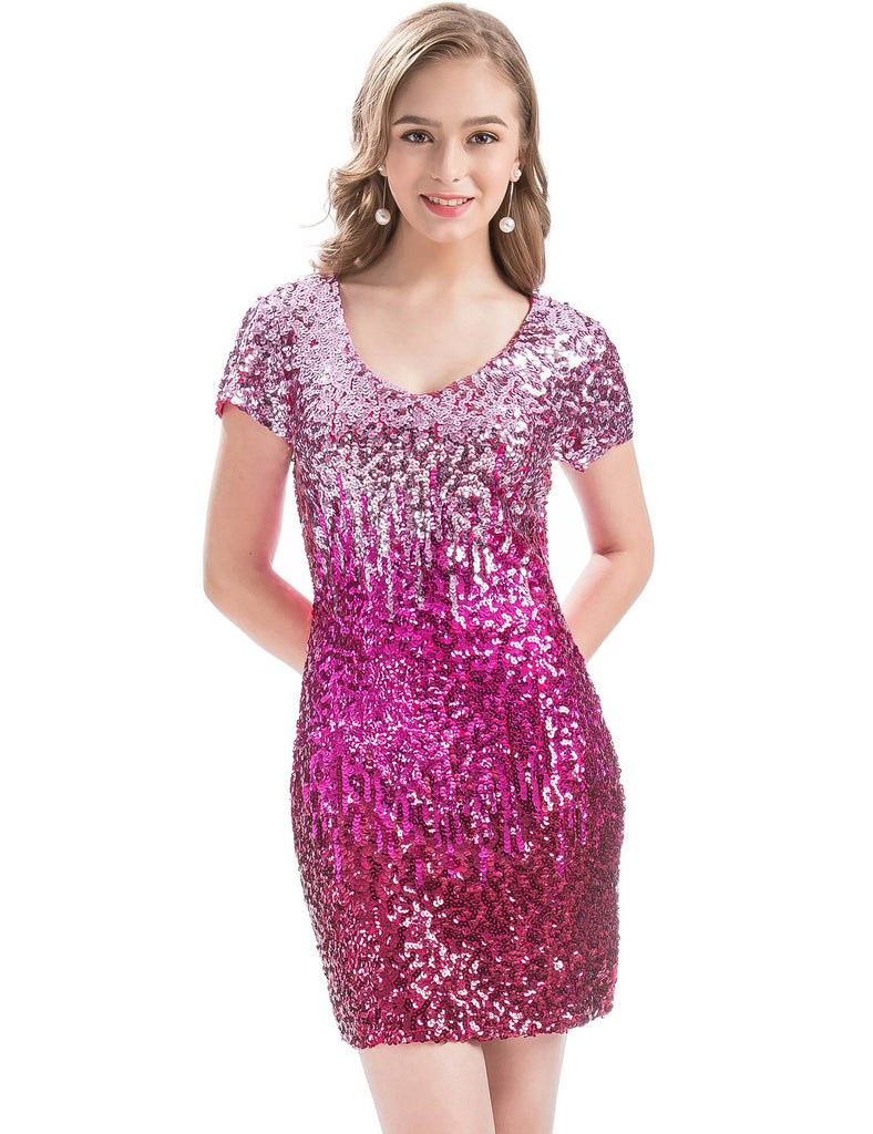 glitter-sequin-dress-for-women-bodycon-party-rose-red
