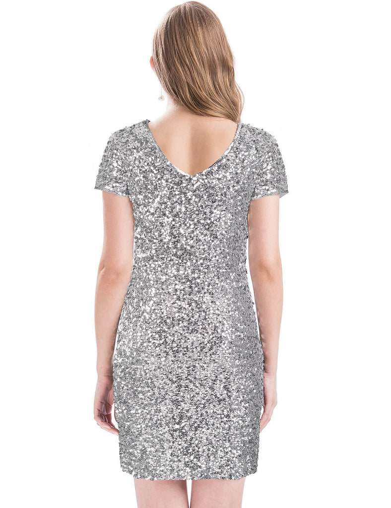 glitter-sequin-dress-for-women-bodycon-party-silver-grey-back