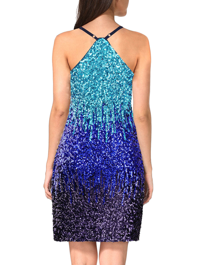 glitter-sequin-dress-for-women-party-spaghetti-strap-royal-blue-back