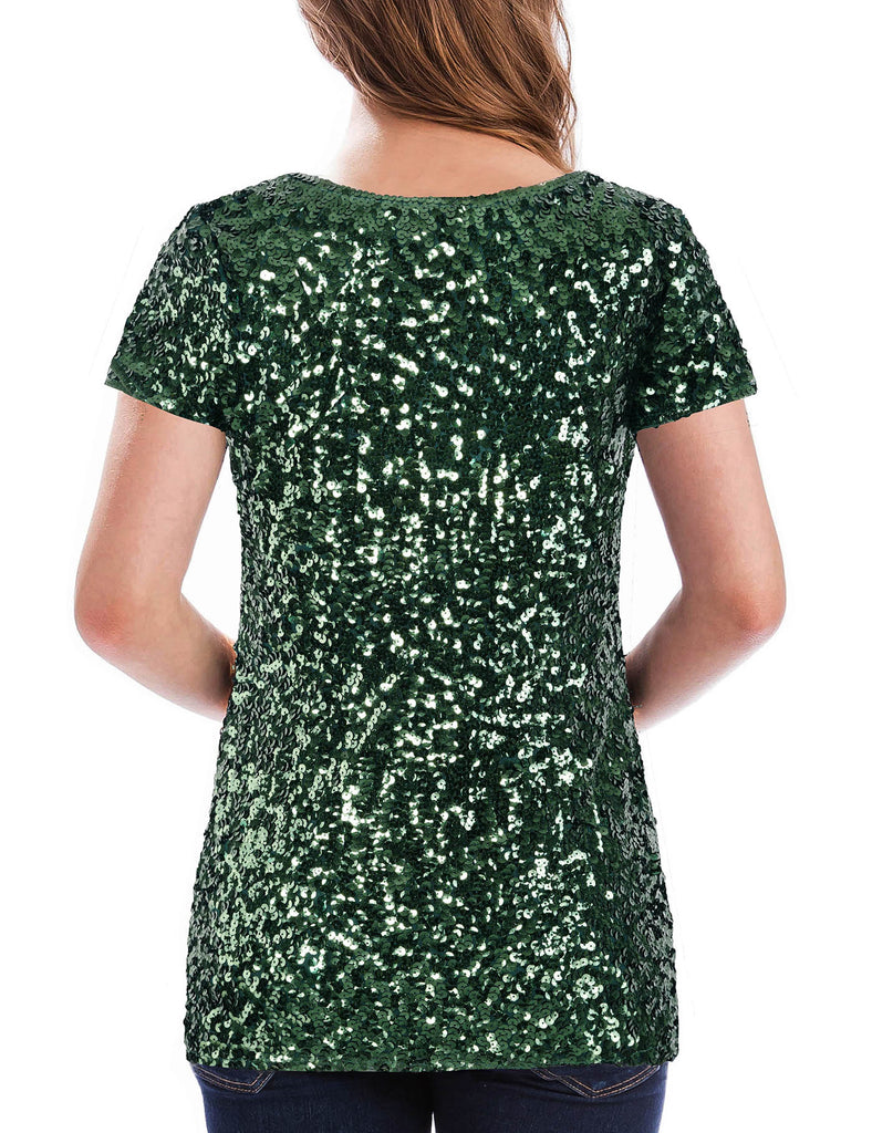 glitter-sequin-tops-for-women-party-dark-green-back