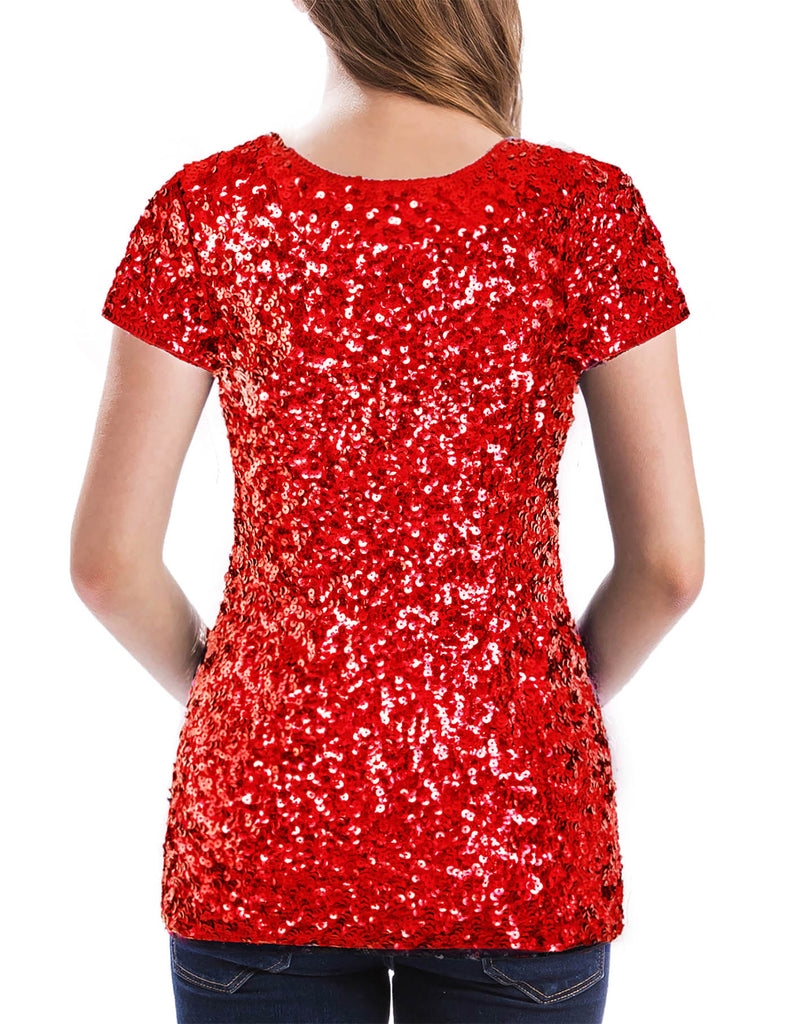glitter-sequin-tops-for-women-party-red-back