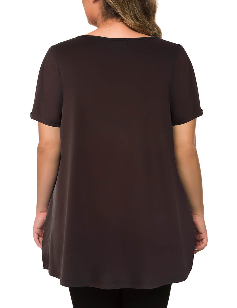 plus-size-tops-for-women-flowy-tunic-shirt-brown-back