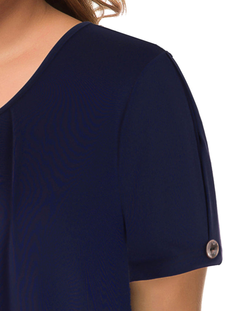 plus-size-tops-for-women-flowy-tunic-shirt-dark-blue-detail